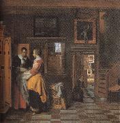 The linen cupboard Pieter de Hooch